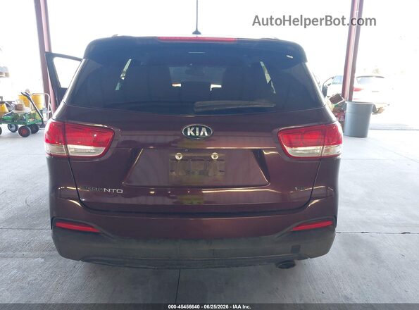 5XYPG4A52HG222007 2017 KIA SORENTO Burgundy 