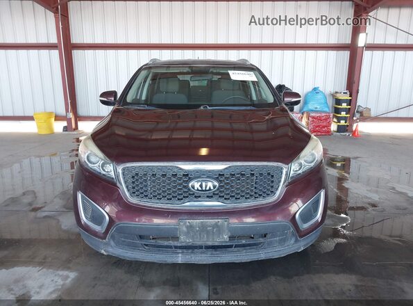 5XYPG4A52HG222007 2017 KIA SORENTO Burgundy Instrument cluster view