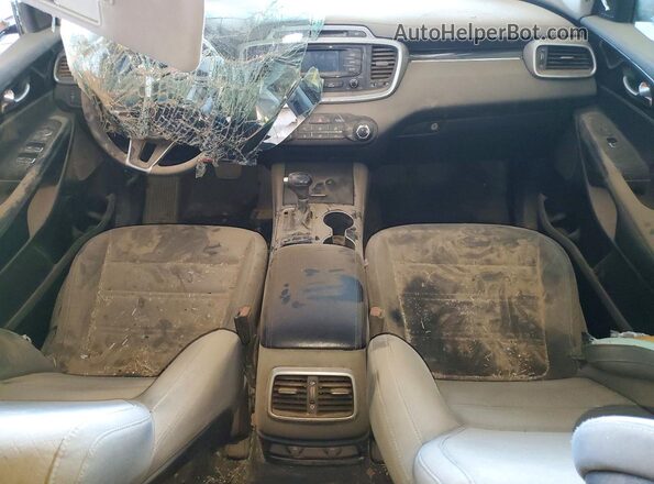 5XYPG4A56HG194471 2017 KIA SORENTO Black Առջևի վահանակի տեսք