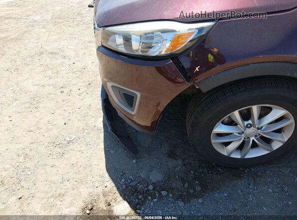 5XYPGDA30HG280762 2017 KIA SORENTO Burgundy Vista frontal