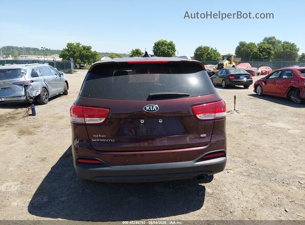 5XYPGDA30HG280762 2017 KIA SORENTO Burgundy 