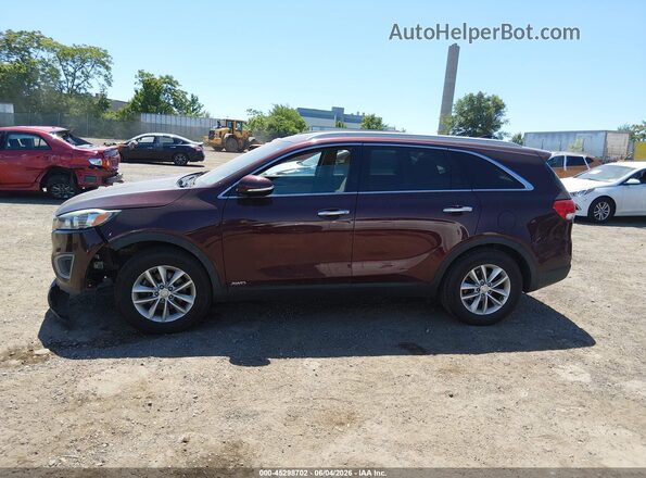 5XYPGDA30HG280762 2017 KIA SORENTO Burgundy 