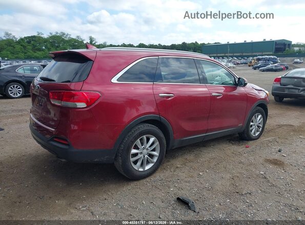 5XYPGDA30JG367888 2018 KIA SORENTO Red Tył prawy