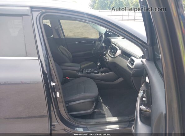 5XYPGDA30KG545753 2019 KIA SORENTO Black წინა სალონის ხედი