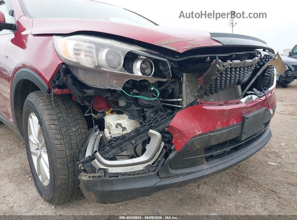 5XYPGDA33GG080098 2016 KIA SORENTO Burgundy Front view