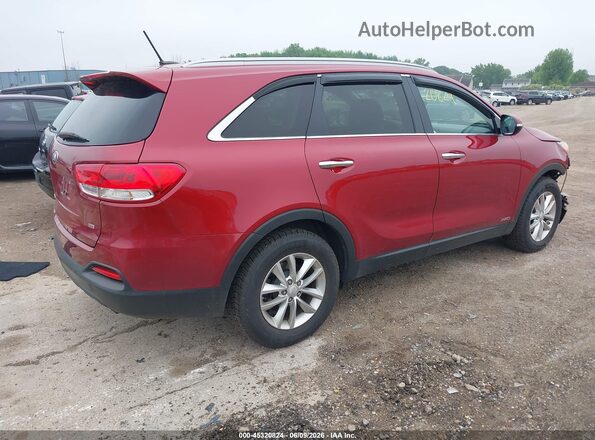 5XYPGDA33GG080098 2016 KIA SORENTO Burgundy Rear right