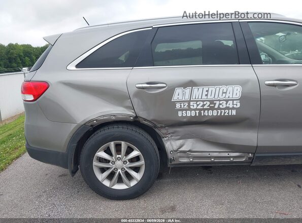 5XYPGDA33HG260991 2017 KIA SORENTO Gray Front view