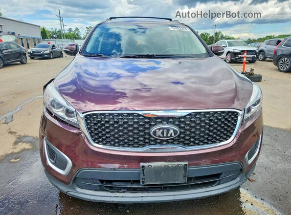 5XYPGDA33HG324852 2017 KIA SORENTO Burgundy 