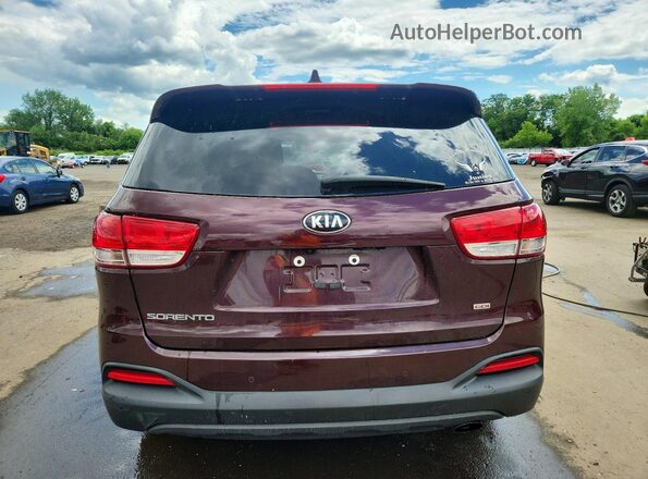 5XYPGDA33HG324852 2017 KIA SORENTO Burgundy 