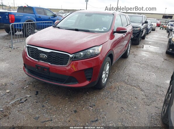 5XYPGDA33KG557170 2019 KIA SORENTO Красный Передняя левая четверть
