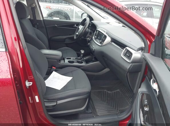 5XYPGDA33KG557170 2019 KIA SORENTO Красный Вид салона спереди
