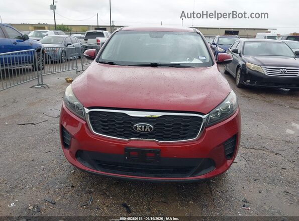 5XYPGDA33KG557170 2019 KIA SORENTO Красный Вид задней части салона