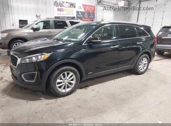5XYPGDA34GG093586 2016 KIA SORENTO Черный Передняя левая четверть