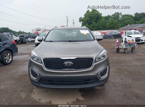 5XYPGDA35GG132993 2016 KIA SORENTO Gray წინა პანელის ხედი
