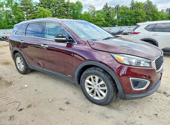 5XYPGDA35GG153620 2016 KIA SORENTO Burgundy 