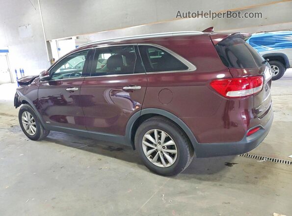 5XYPGDA35HG323573 2017 KIA SORENTO Maroon უკანა მარცხენა