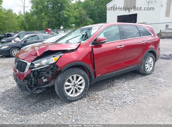 5XYPGDA35KG537230 2019 KIA SORENTO Red Передня ліва чверть