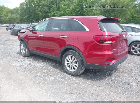 5XYPGDA35KG537230 2019 KIA SORENTO Red Задня ліва чверть