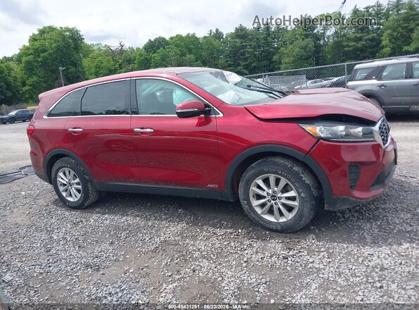 5XYPGDA35KG537230 2019 KIA SORENTO Red Вид задньої частини салону