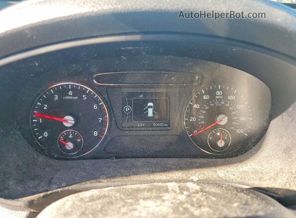 5XYPGDA36GG169437 2016 KIA SORENTO Gray Սարքավորումների վահանակի տեսք