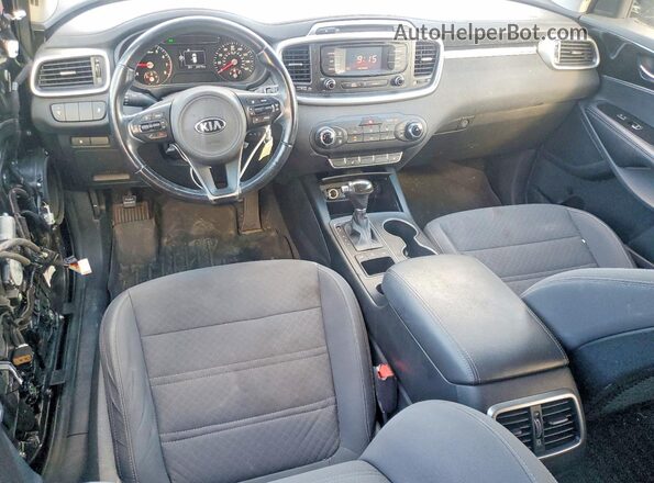 5XYPGDA37GG077415 2016 KIA SORENTO Black Widok deski rozdzielczej