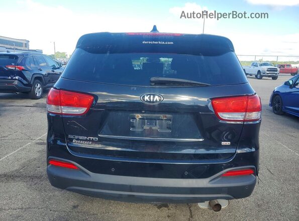 5XYPGDA37GG077415 2016 KIA SORENTO Black Widok z tyłu