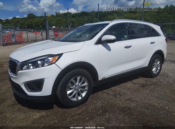 5XYPGDA37GG098653 2016 KIA SORENTO White წინა მარცხენა ხედი სამი მეოთხედიდან
