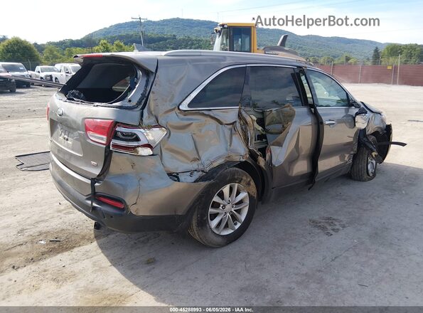 5XYPGDA39GG020262 2016 KIA SORENTO Серый Задняя правая четверть