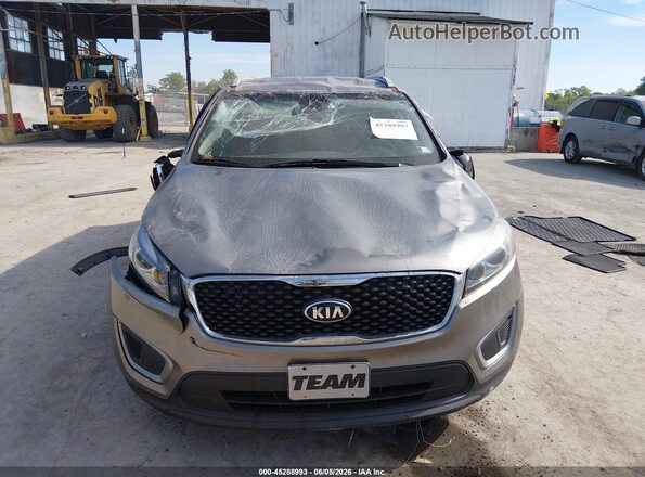 5XYPGDA39GG020262 2016 KIA SORENTO Серый Вид спереди