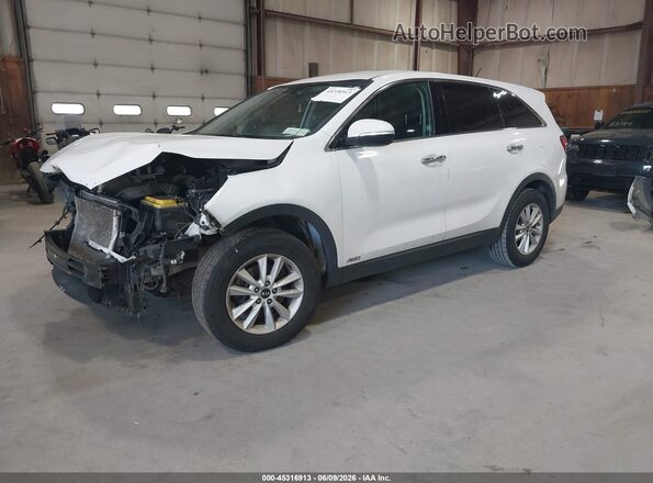 5XYPGDA50KG567611 2019 KIA SORENTO Белый Передняя левая четверть