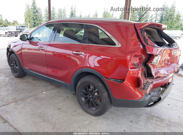 5XYPGDA52HG191373 2017 KIA SORENTO Red Задня ліва чверть