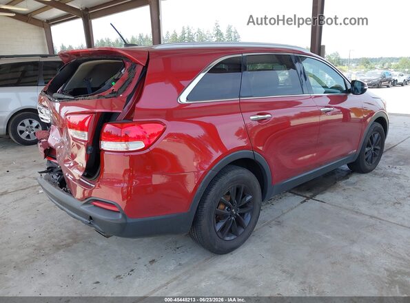 5XYPGDA52HG191373 2017 KIA SORENTO Red Задня права чверть