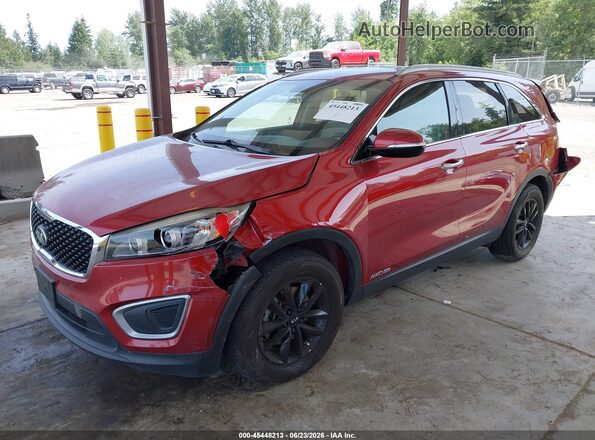 5XYPGDA52HG191373 2017 KIA SORENTO Red Передня ліва чверть