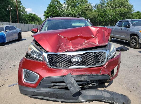5XYPGDA52HG197058 2017 KIA SORENTO Burgundy Вид спереду