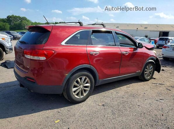 5XYPGDA52HG197058 2017 KIA SORENTO Burgundy Задня права чверть