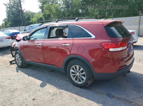 5XYPGDA52HG197058 2017 KIA SORENTO Burgundy Задня ліва чверть
