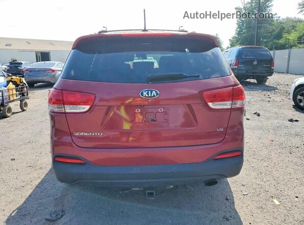 5XYPGDA52HG197058 2017 KIA SORENTO Burgundy Вид ззаду