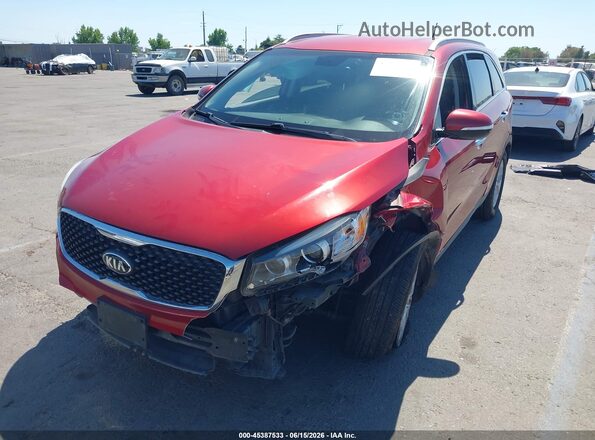 5XYPGDA52HG218636 2017 KIA SORENTO Red Przód lewy