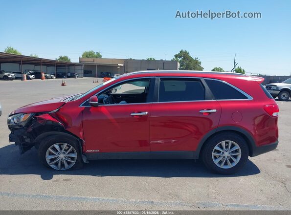 5XYPGDA52HG218636 2017 KIA SORENTO Red Widok wnętrza 360 stopni