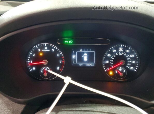 5XYPGDA55GG109022 2016 KIA SORENTO Silver Instrument cluster view