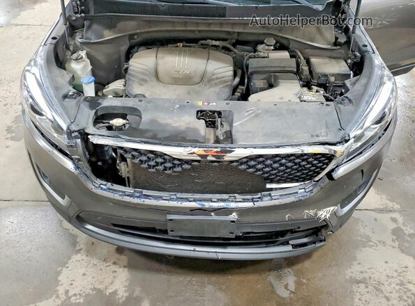 5XYPGDA56HG218364 2017 KIA SORENTO Gray ძრავის განყოფილების ხედი