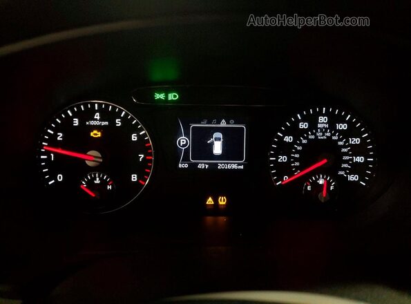 5XYPGDA56HG218364 2017 KIA SORENTO Gray ხელსაწყოთა პანელის ხედი