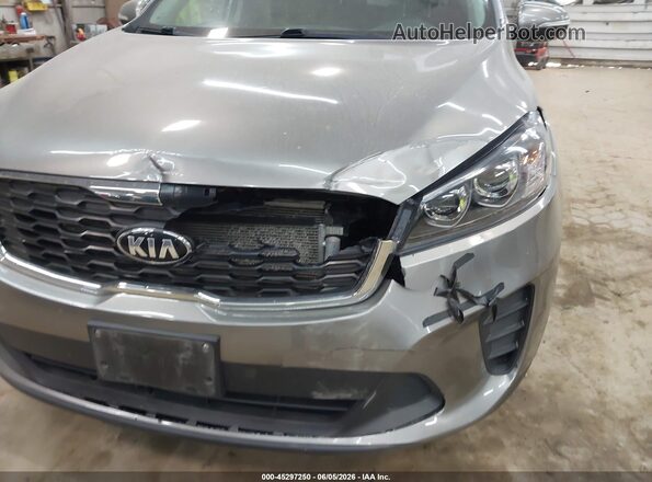 5XYPGDA57KG482345 2019 KIA SORENTO Gray წინა ხედი