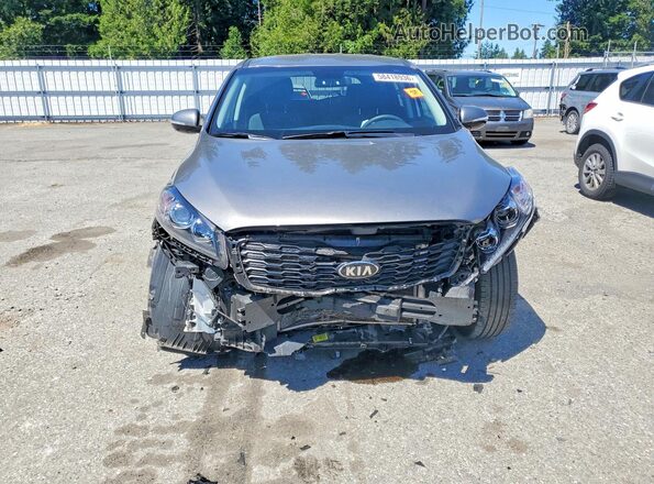 5XYPGDA58KG469877 2019 KIA SORENTO Gray Դիմացի տեսք