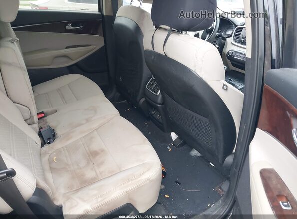 5XYPGDA59GG174147 2016 KIA SORENTO Black Widok naklejki z numerem VIN