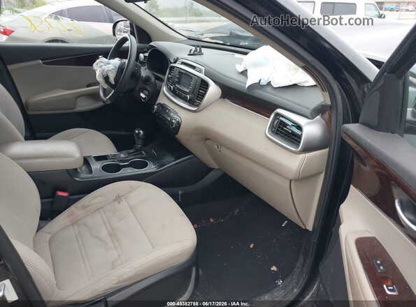 5XYPGDA59GG174147 2016 KIA SORENTO Black Widok wnętrza z przodu