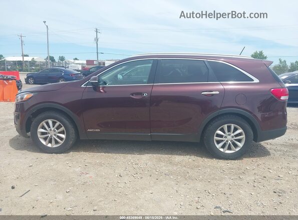 5XYPGDA59JG409184 2018 KIA SORENTO Maroon 