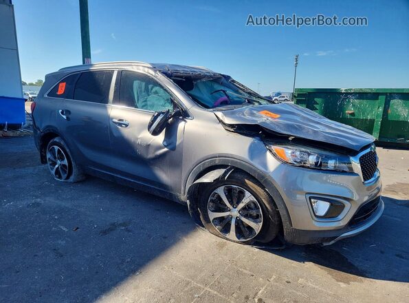 5XYPH4A12GG144806 2016 KIA SORENTO Gray 