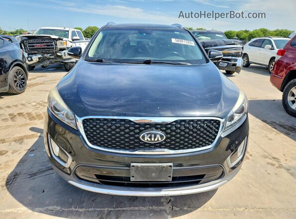 5XYPH4A53GG106584 2016 KIA SORENTO Black Դիմացի տեսք