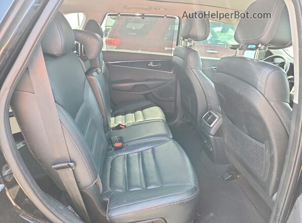 5XYPH4A53GG106584 2016 KIA SORENTO Black Հետևի նստատեղերի տեսք